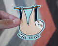 Nap It Out Sloth Vinyl Decal Sticker