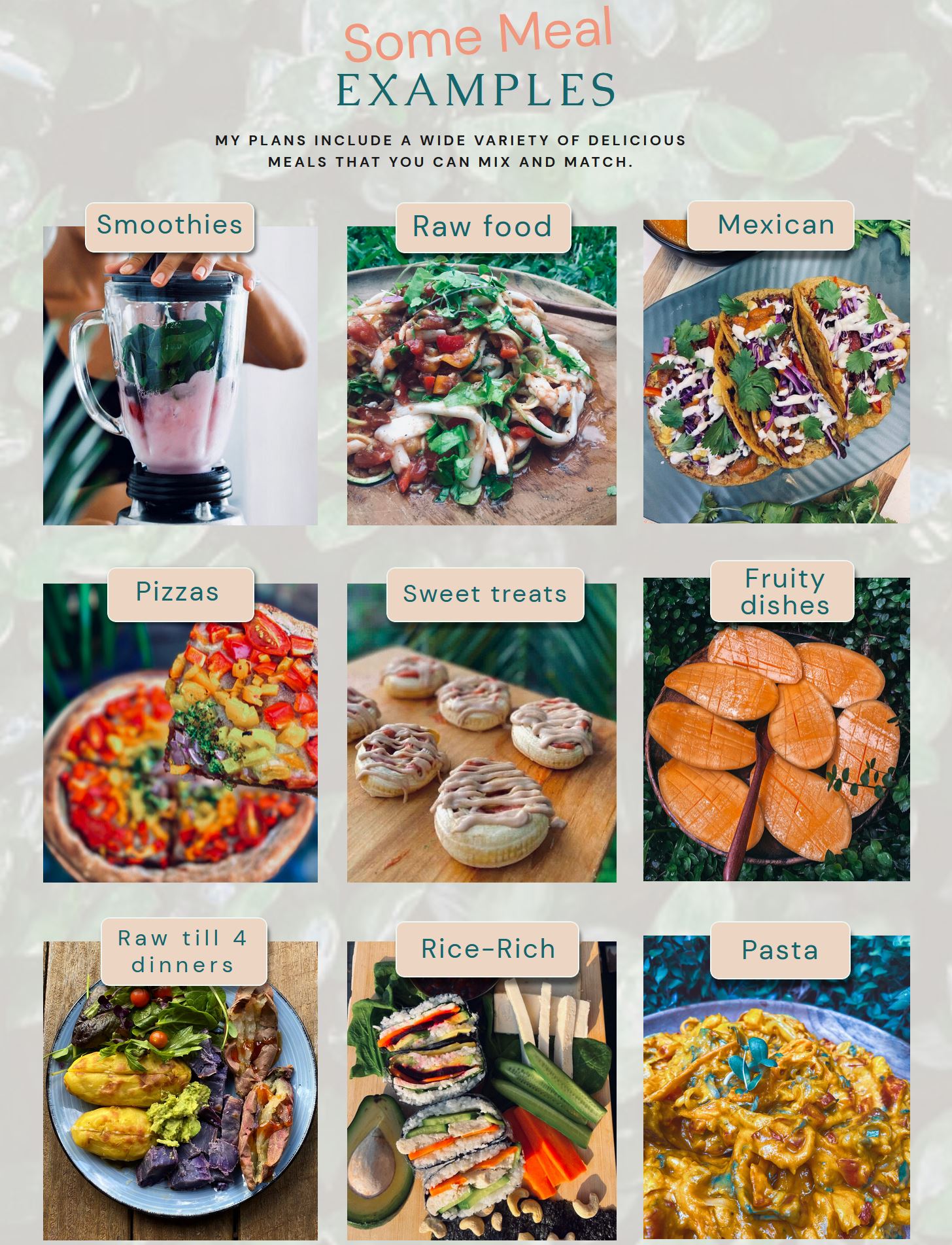 Customised Binge-Busting Vegan Meal Plan by Freelee